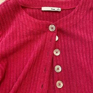 Aritzia cropped cardigan - Hot pink